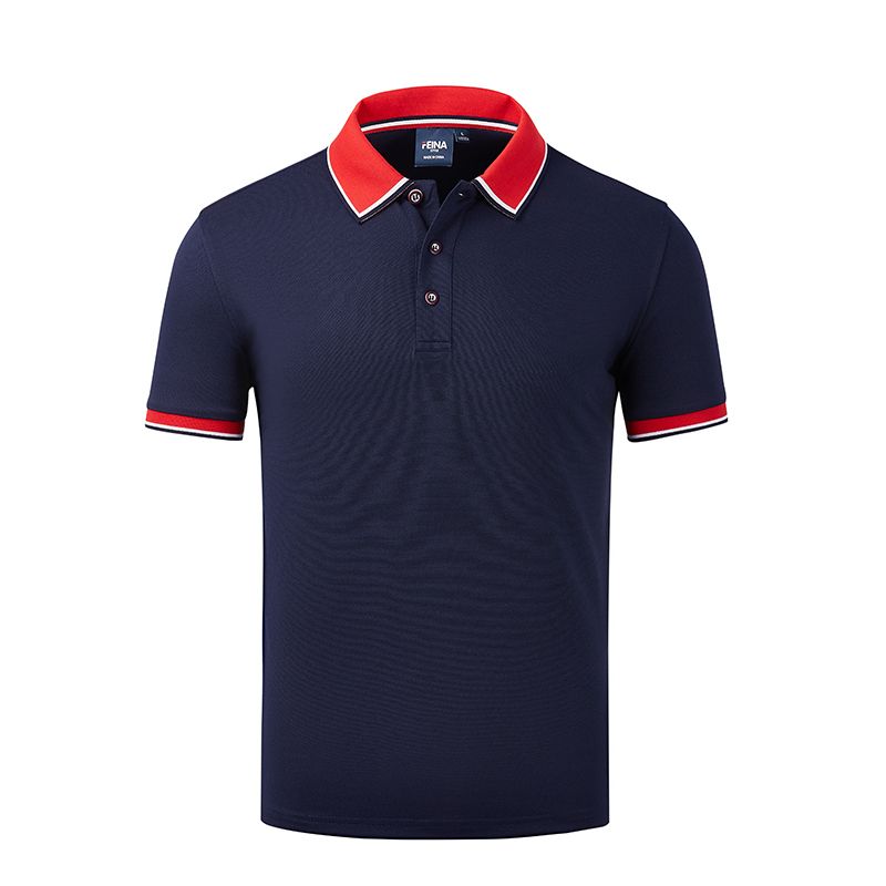 Men's Short Polo-navy