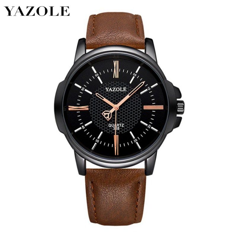 Top Luxury Brand Watch Famous Fashion Sports Cool Men Quartz Watches Wristwatch Gift For Male Black YZL358H-Black-H