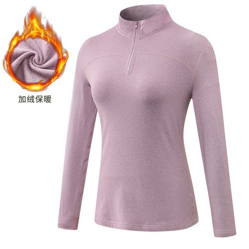 Women's Sport Tops,Autumn Winter Long Sleeve Running Gym Yoga T-Shirt（Purple）