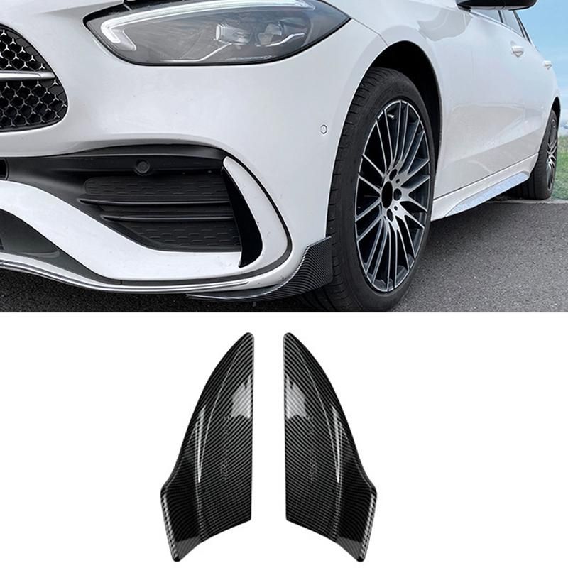 1 Set Frontper Lip Spoiler Splitters Diffuser For Mercedes-Benz C-ClW206 AMG C200 C260 C43 Brabus Black