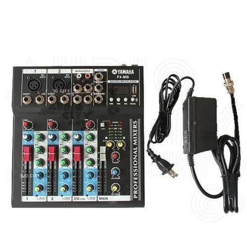 4 Channel Professional Mixer With USB Port And Bluetooth