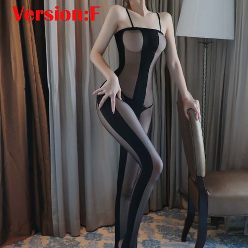 Women Fishnet Bodystocking Sexy Lingerie Plus Size Bodysuit Sleepwear For Sex