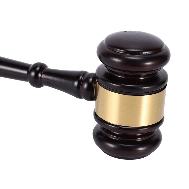 Wooden 's gavel auction hammer with sound block for attorney auction handwork