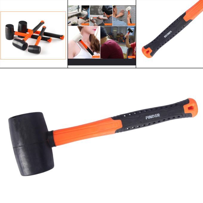 Mini Rubber Mallet With Wood Handle, 8oz 340g 12oz Black