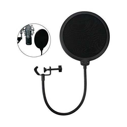Pop Filter For Studio Microphone Pop Shield Mic Wind Screen For Better Vocal Recordings