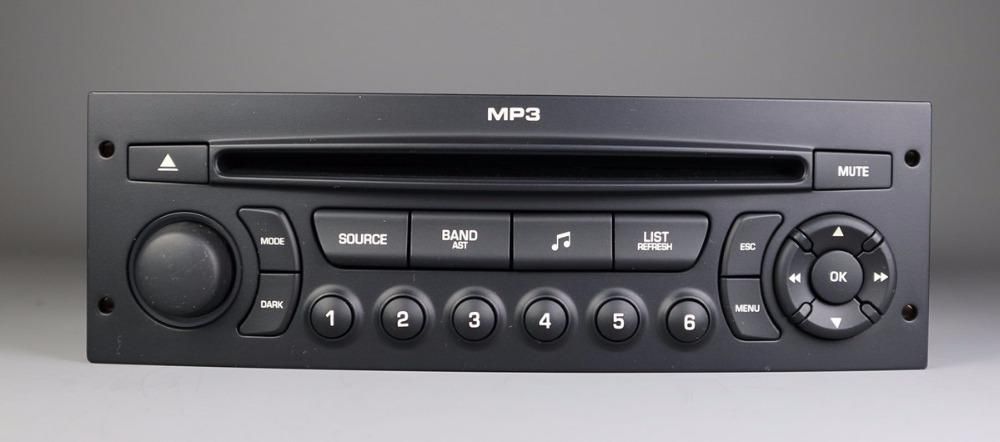 For Peugeot 207 206 307 308 408 807 Citroen C2 C3 C4 C5 C8 Original RD43 Car Radio with CD USB aux MP3 changer