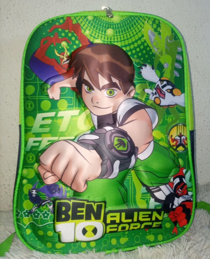 BEN 10 CHARACTER SCHOOL BAG -MULTI