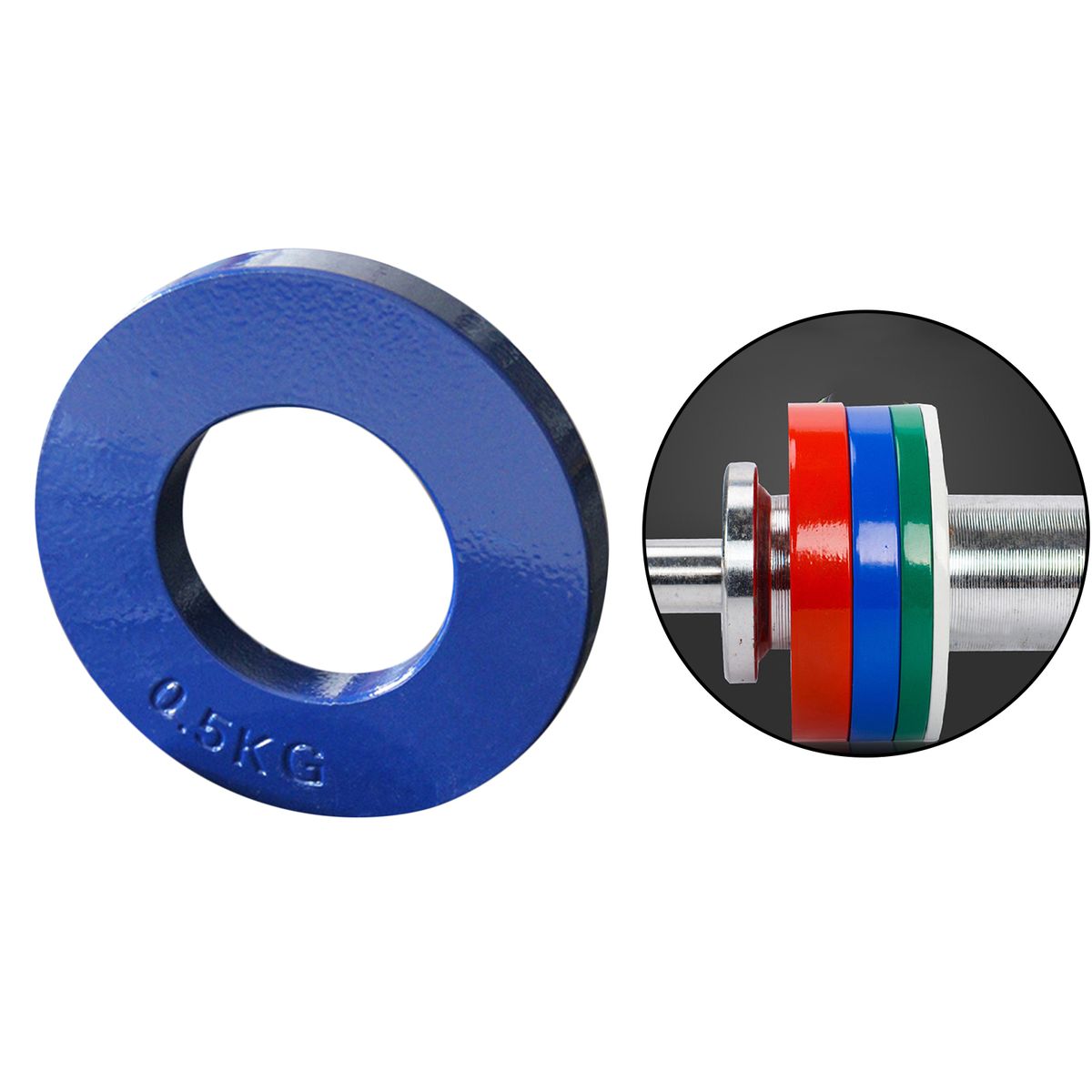 Steel Olympic Fractional Weight Plate Micro Fraction Green 0.5kg