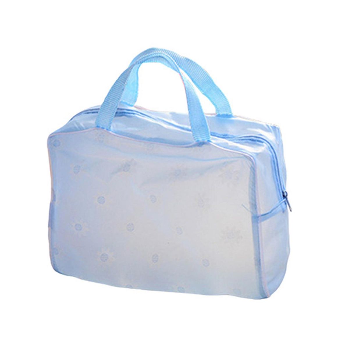 Cosmetic Pouch Cosmetic Toiletry Bag with Handle Blue