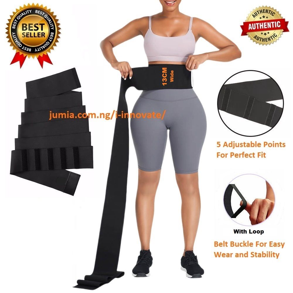 Tummy Wrap Belt Waist Trainer Waist Trimmer Flat Tummy Trimmer Belt Waist Wrap Tommy Slimming Belt
