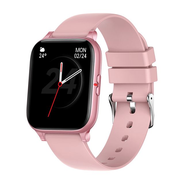 P8 Mix Smart Watch Men 1.69 Inch Smartwatch Heart Rate Tracker IP67 Waterproof Fitness Tracker For Android IOS Phone(#Pink)