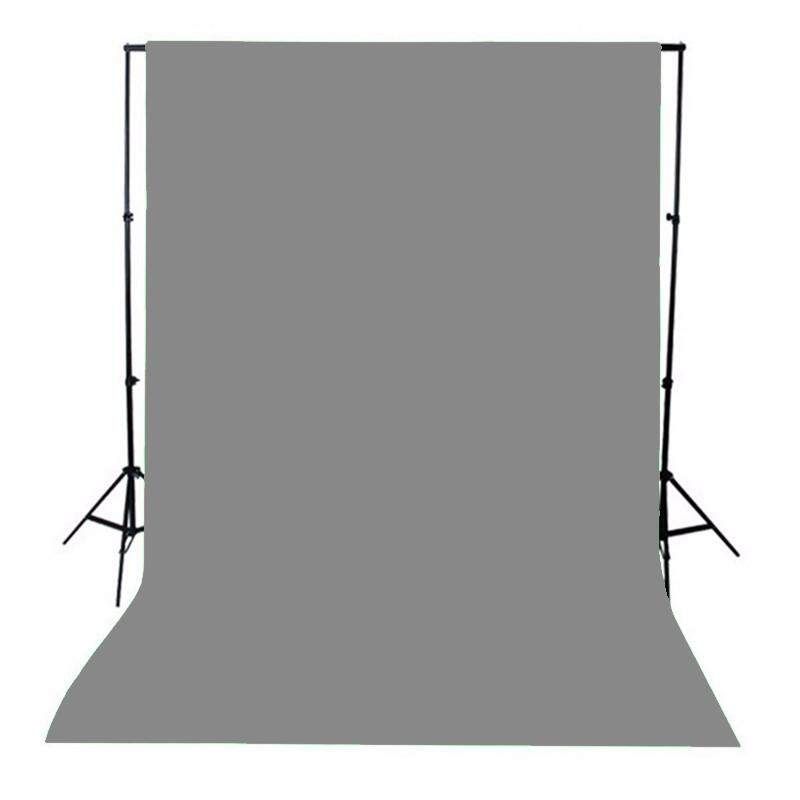 3m*1.5m Photography Studio Video Muslin Backdrop Photo Background Stand Drop Grey