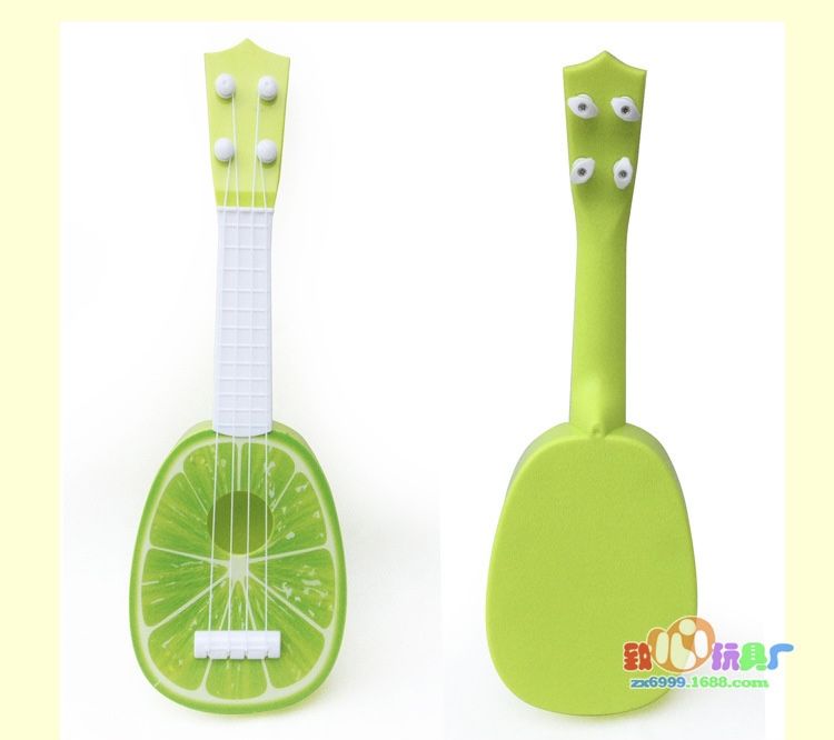 4-String Acoustic Fruit Guitar Kids Toy Beginner Practice Mini Musical