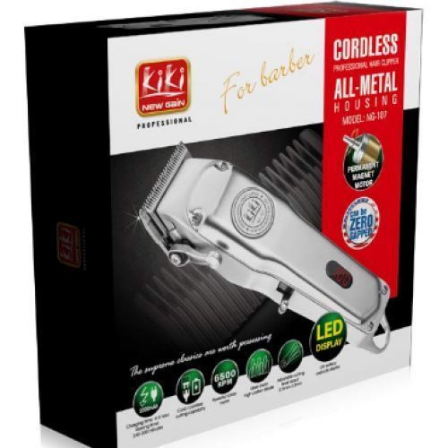 Kiki New Gain Stainless Steel Cordless Rechargeable Hair Clipper
