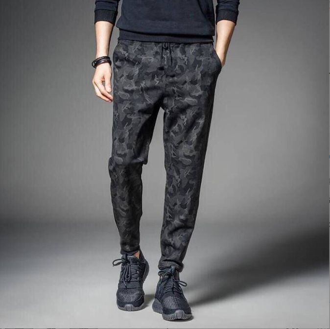 Men's Casual Pants Elastic Sports Pants