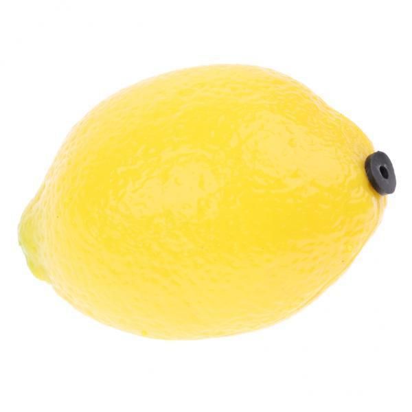 2X Lemon Shaped Fruit Shaker Musical Egg Rattles For Children Kids KTV