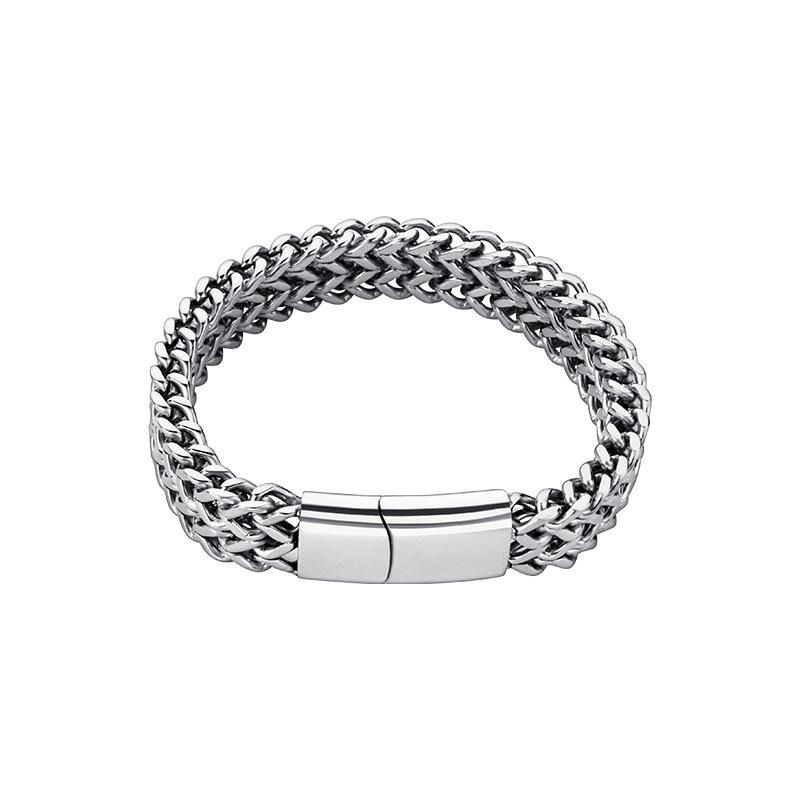Men's and Women's Titanium Steel Cuban Chain Bracelet