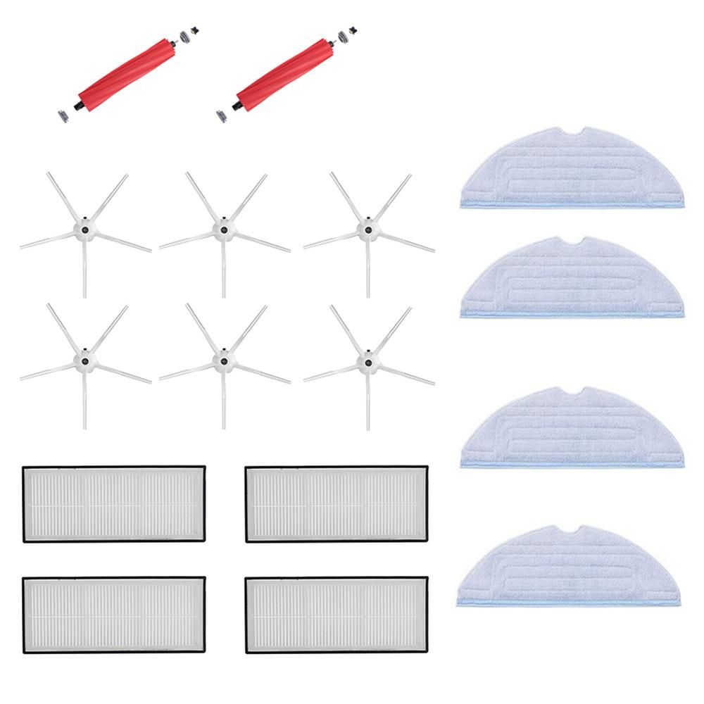 1 Set for Xiaomi Stone S7 T7S T7Plus Detachable Main Brush Mop Edge Brush Filter Robot Sweeping Parts