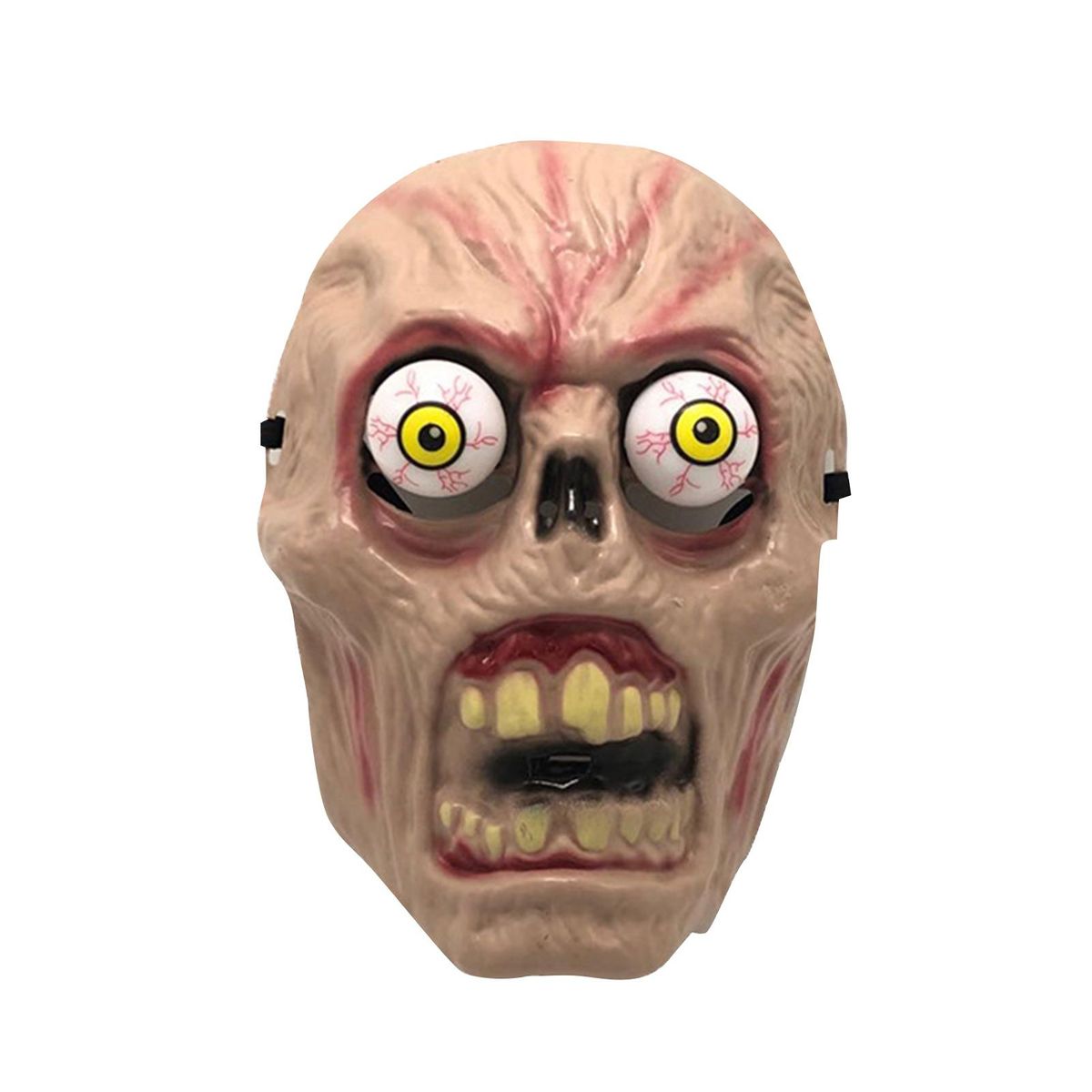 Spooky Halloween Face Mask Zombie Headgear with Realistic Bulging Eyes