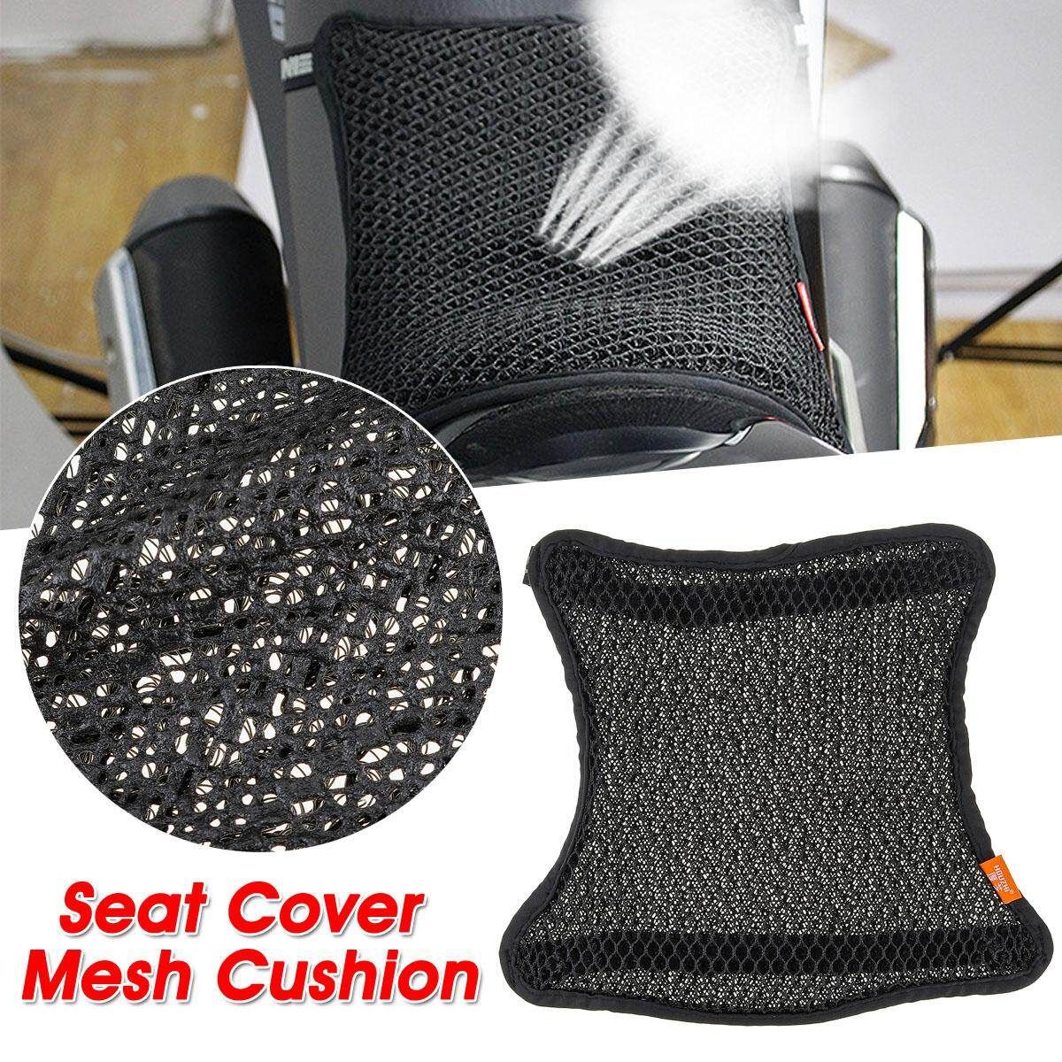 Motorcycle Cool Seat Cover 3D Mesh Cushion Pad Protector Mat Anti-slip Carpet-L 35X30cm