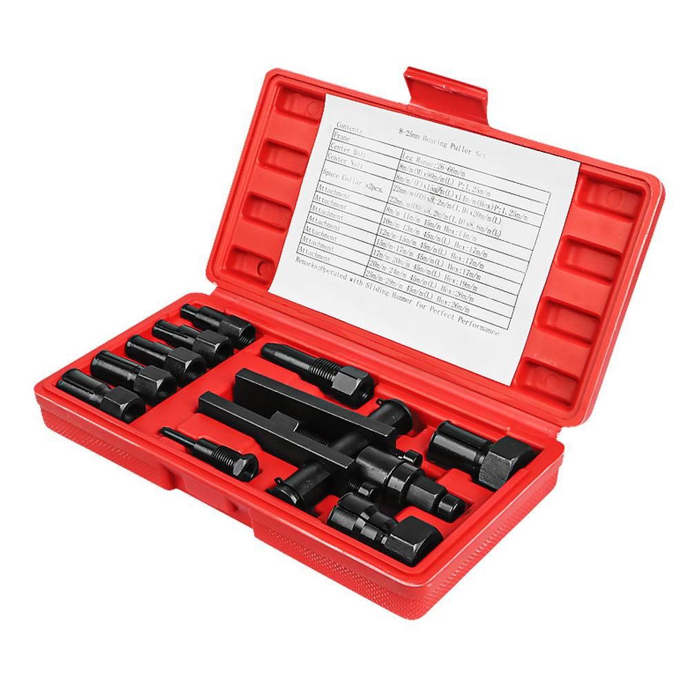 Practical Metal Motorcycle Bearings Remover Bearing Disassemblers Hand Repairing Tools Bearing Remove Tool Motorcycle Bearing Puller Kits with Box