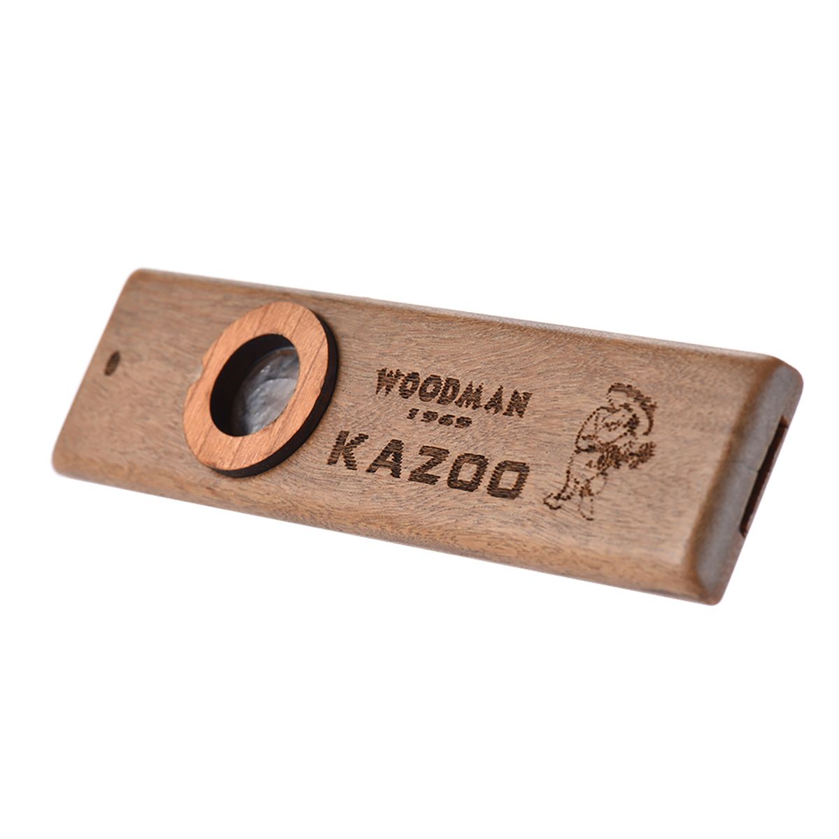 Handmade Wooden Kazoo Wood Harmonica With Metal Storage Box