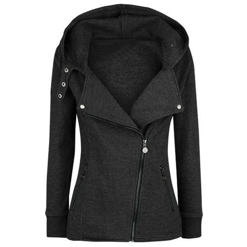 Women Plus Size Winter Jacket Loose Women's Hoodie Zip