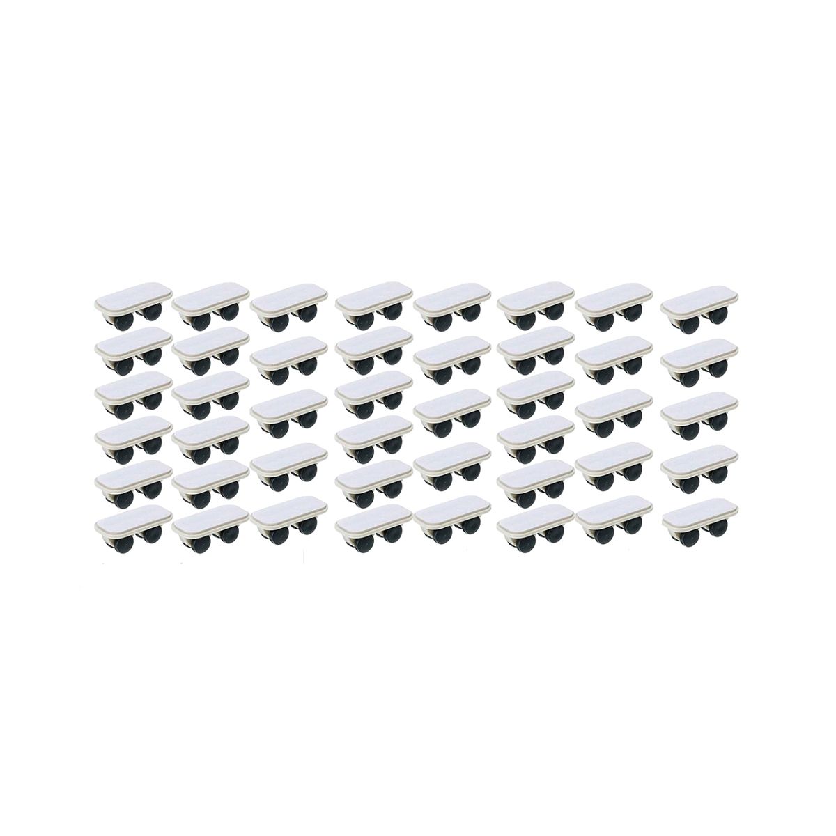 30Pcs Self Adhesive Wheels Caster Cart on Wheels Boxes Caster Small Caster Paste Plastic Wheel Sticky Caster