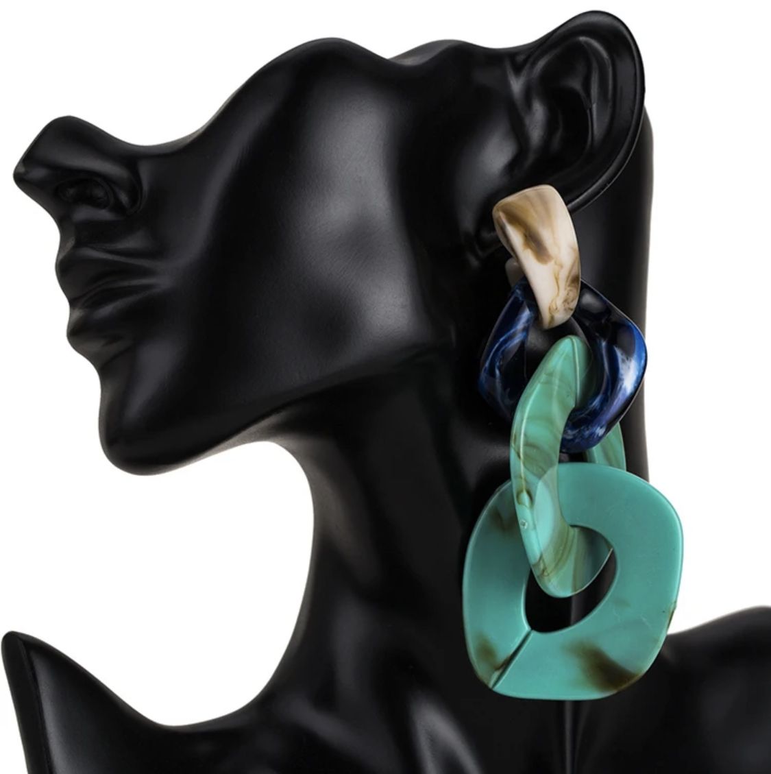 Multicolored Resin Drop Dangle Earring For Women Vintage Statement Earrings Jewelry