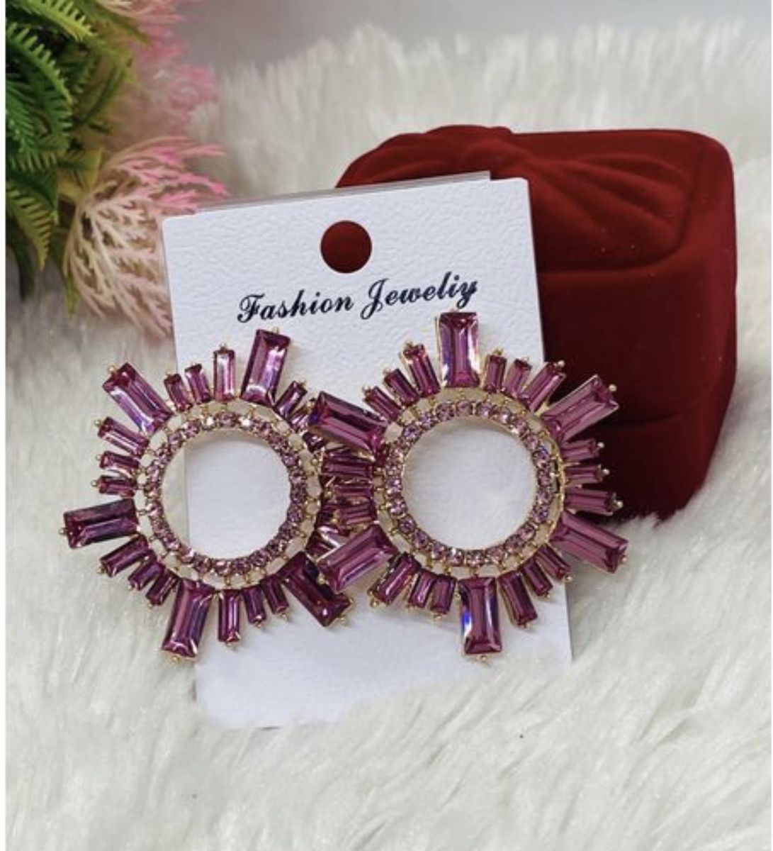 Pink Trendy Fashion Earring