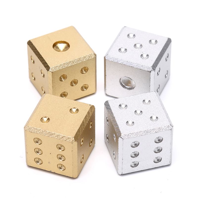 16mm Metal Dice Gold/silver Pure Color Aluminum Club Bar