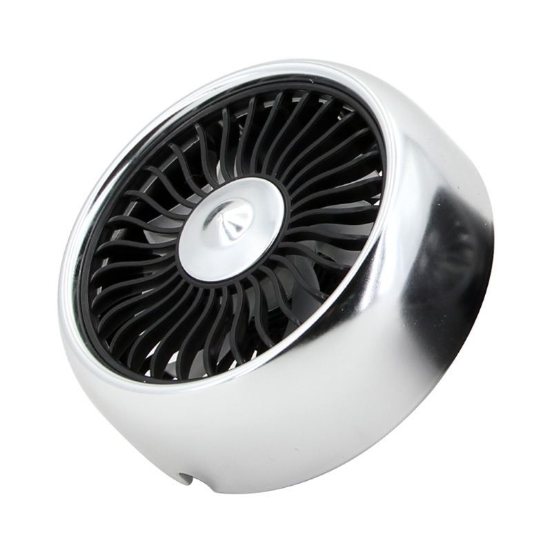 Electric Car Fan 3 Speed Adjustment USB Dual Head Car Auto