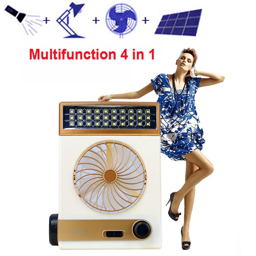 A, New Multifunctional Solar Fan With Led Lamp For Home