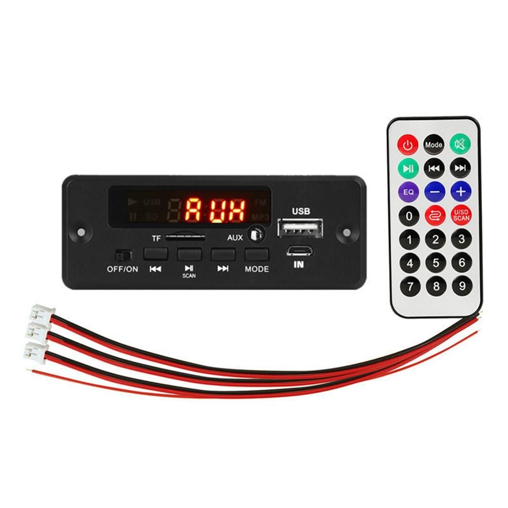 2X25W 50W Amplifier MP3 Player Decoder Board 5V-12V Bluetoot