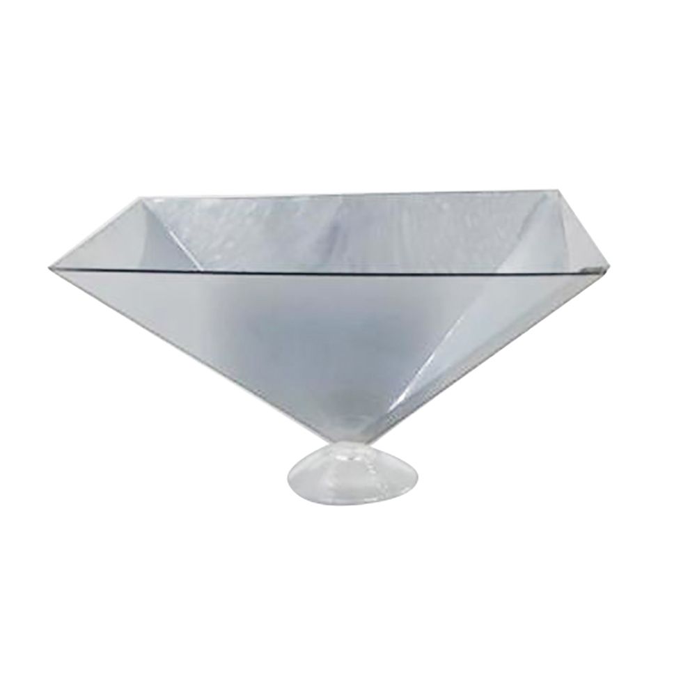 Universal 3D Hologram Pyramid Display Projector Video-Silver
