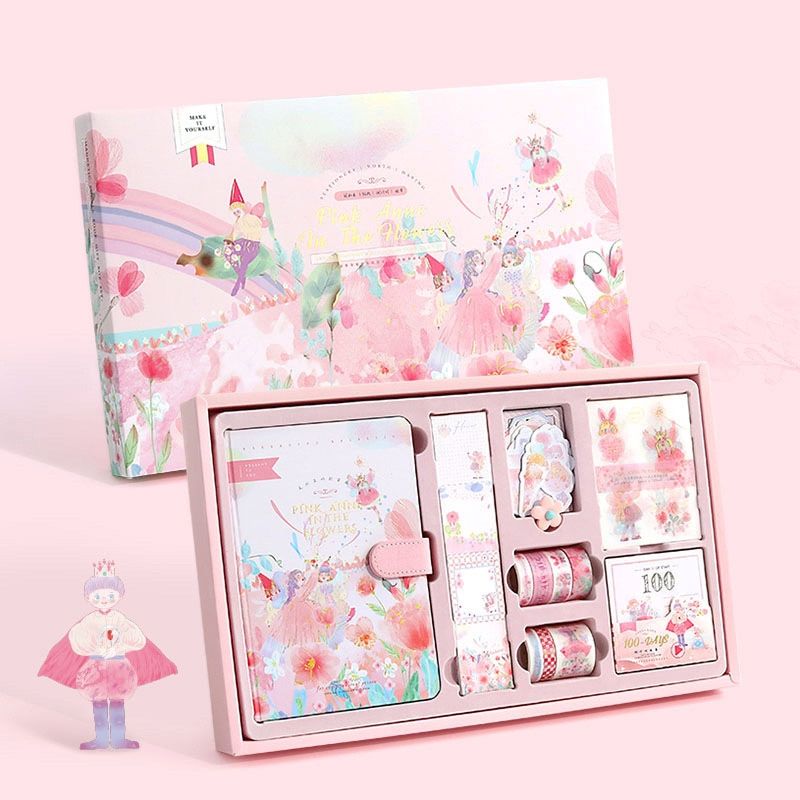 Cartoon Sticker Handbook Materials, Spec: Pink Bush