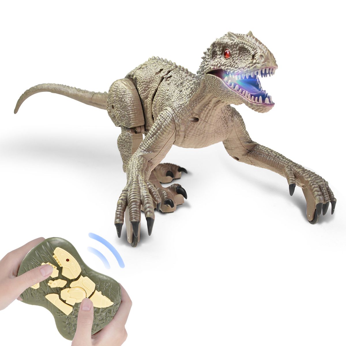 Realistic Dino Remote Control Dinosauria Velociraptor Toy