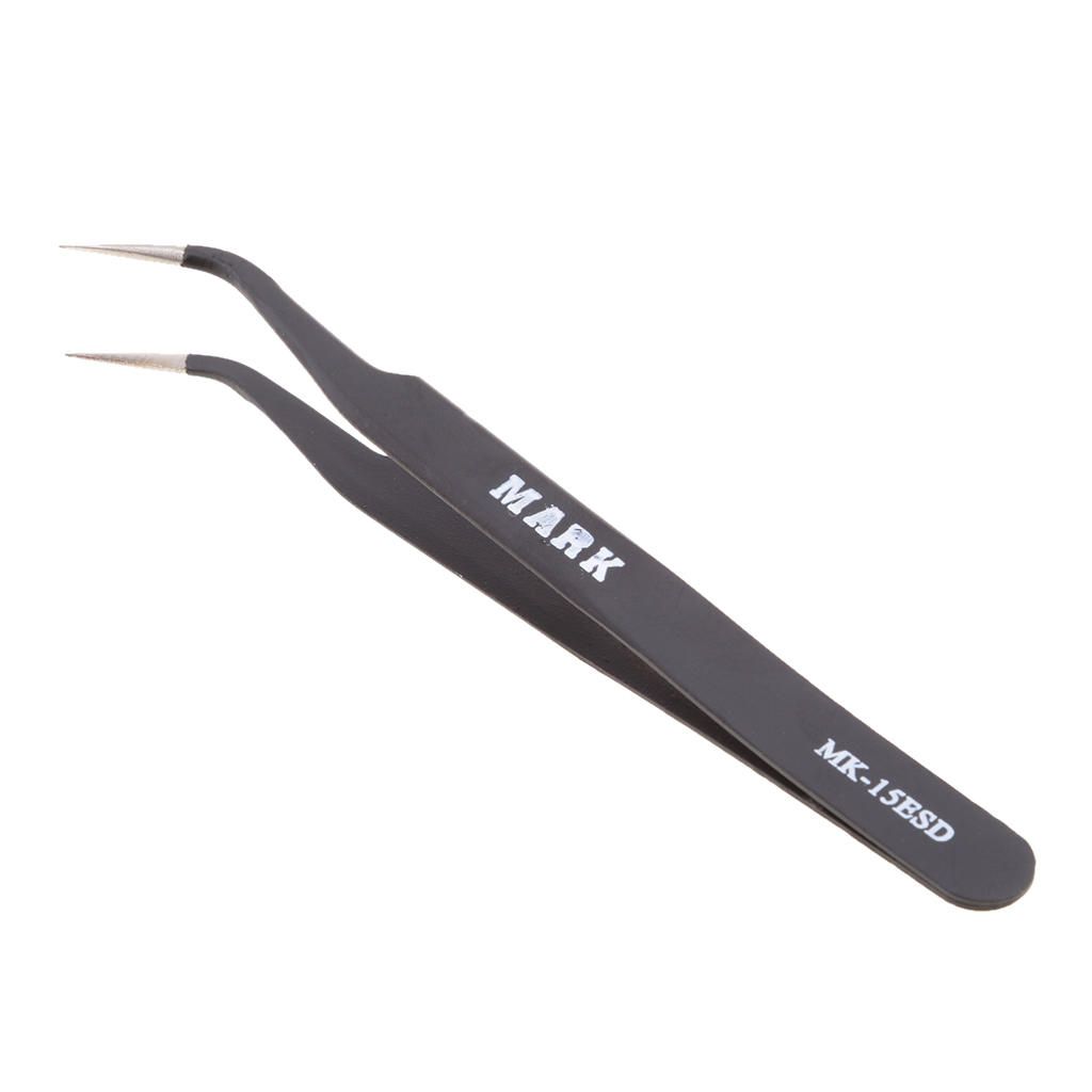 Cell Phone Repair Tool Anti-static Straight Curved Tweezers Pointed