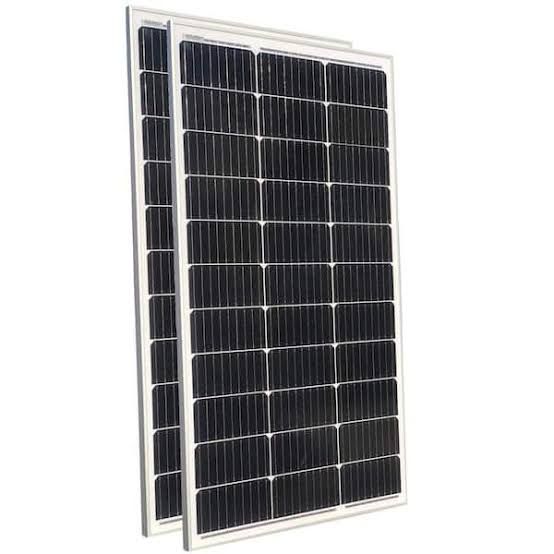 12V/160Watts Monocrystalline Solar Panels - (2 X 80Watts)