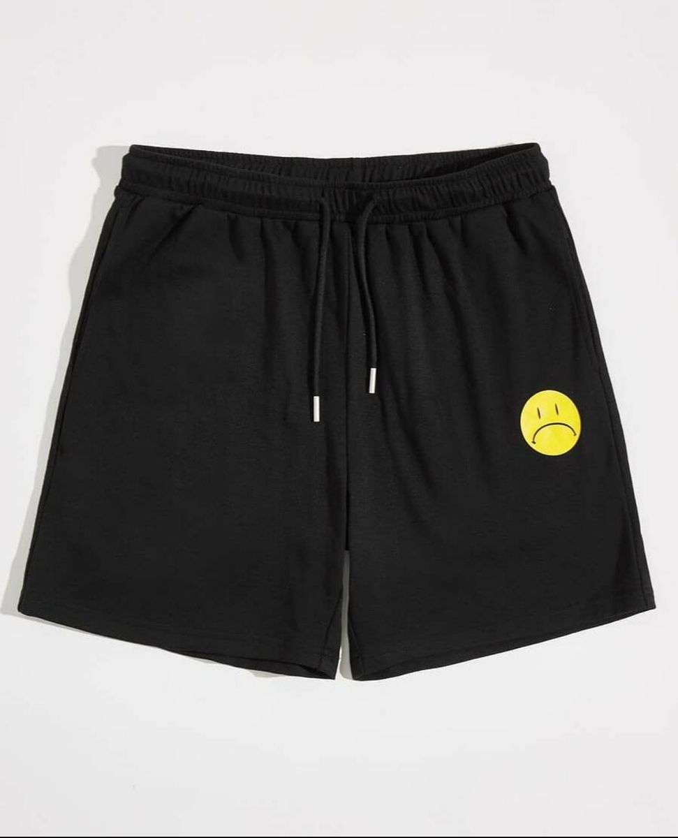 Smiley Casual Shorts (Black)