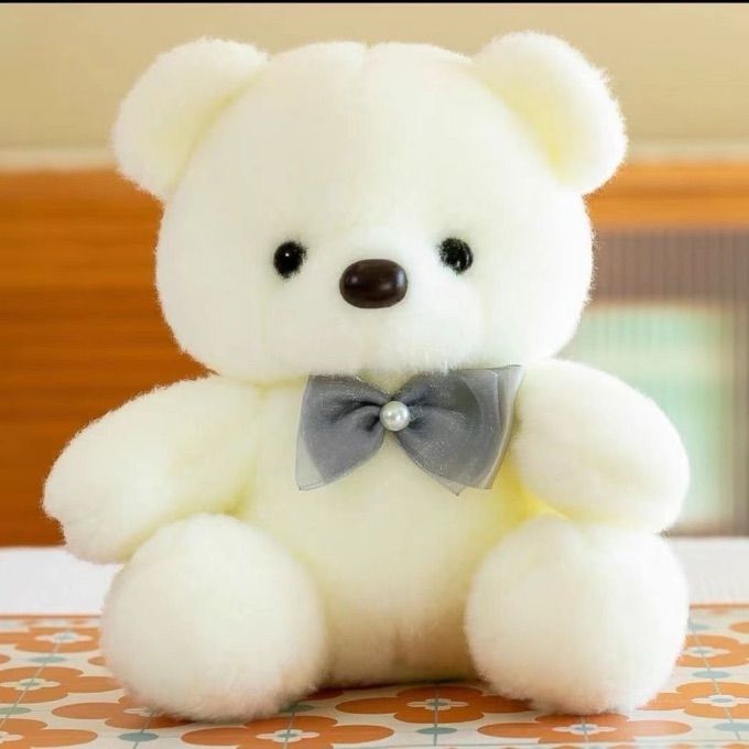 Plush Teddy Bear With Light I Love You''