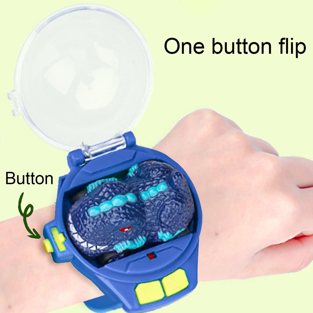 1 Set Mini RC Car Watch Remote Control Kids Vehicle Toy Blue