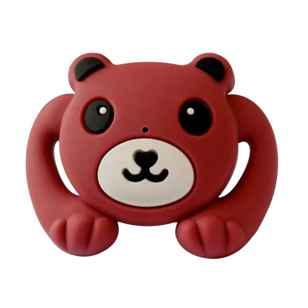 Baby Silicone Pacifier Funny Pacifier Rabbit Teeth Pacifier Beard Pacifier-brown-Brown Bear