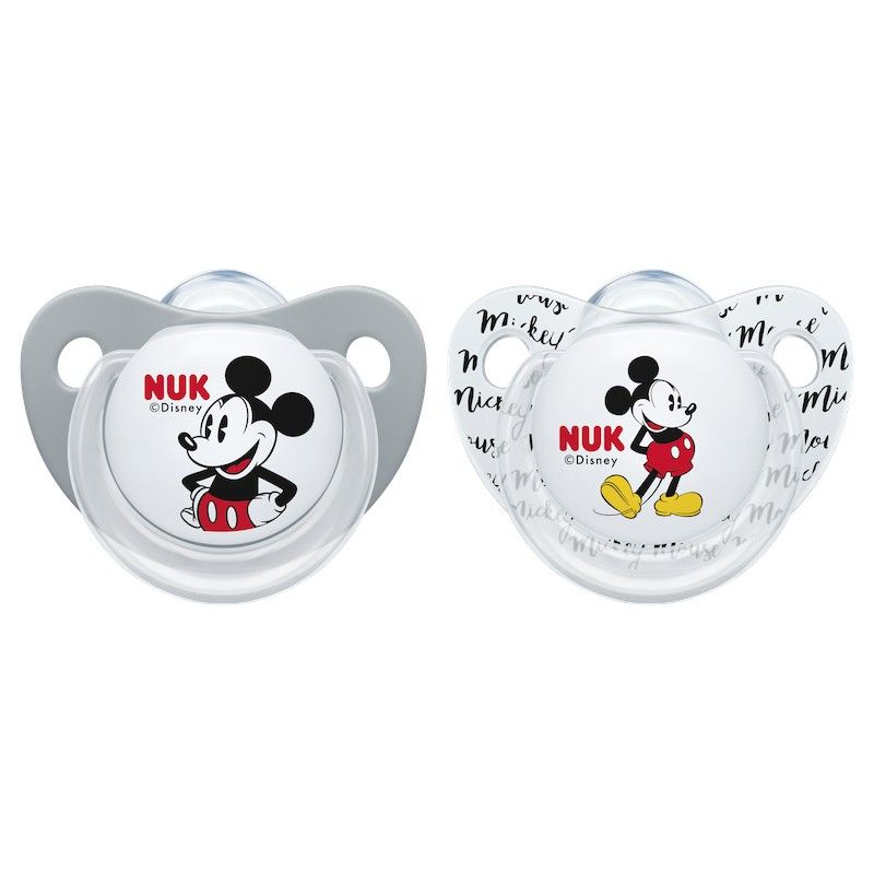 Disney Soothers 6-18m Grey 2Pk