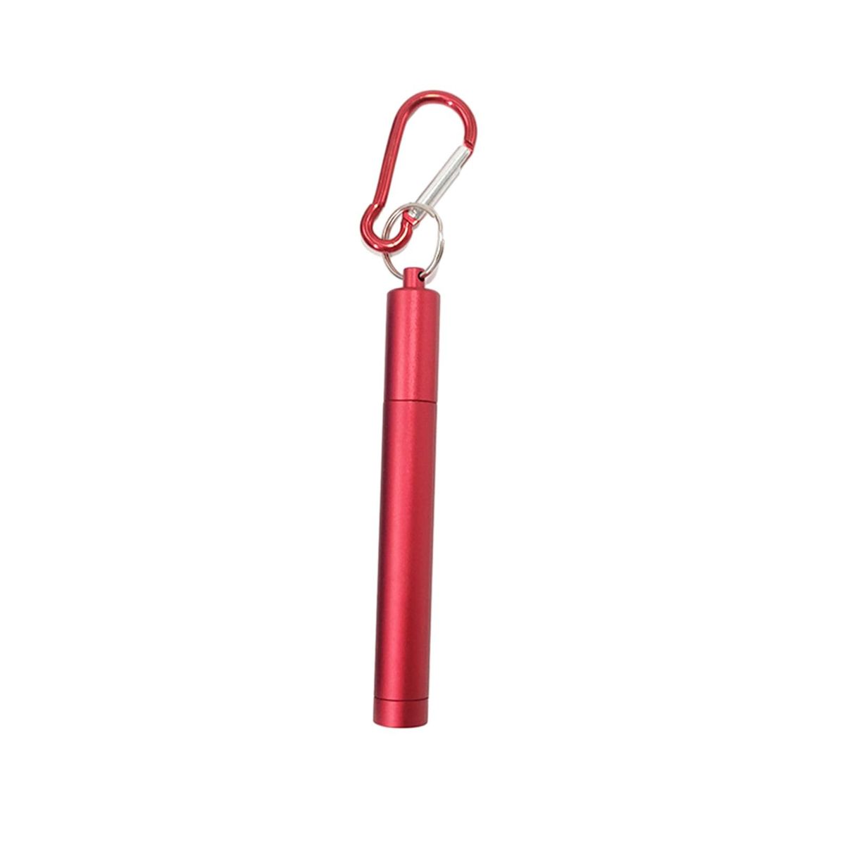 Stainless Steel Drinking Straw Telescopic Stainless Steel for Water Red