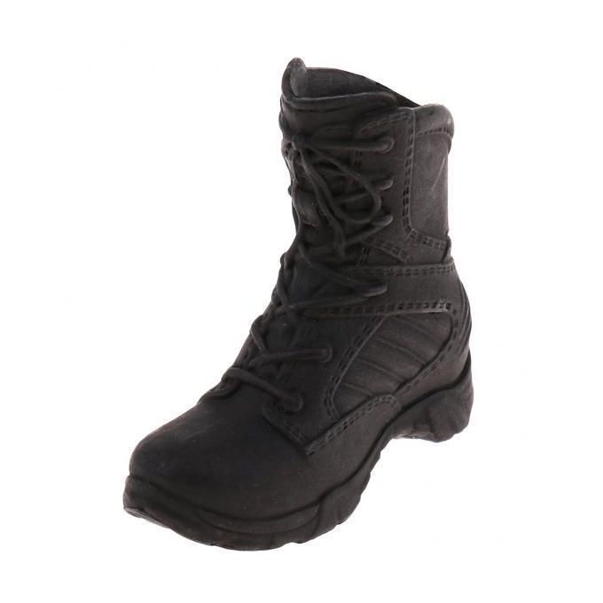 2x1/6 Scale Policewoman Shoes Combat Boots For 12'' Action Figure