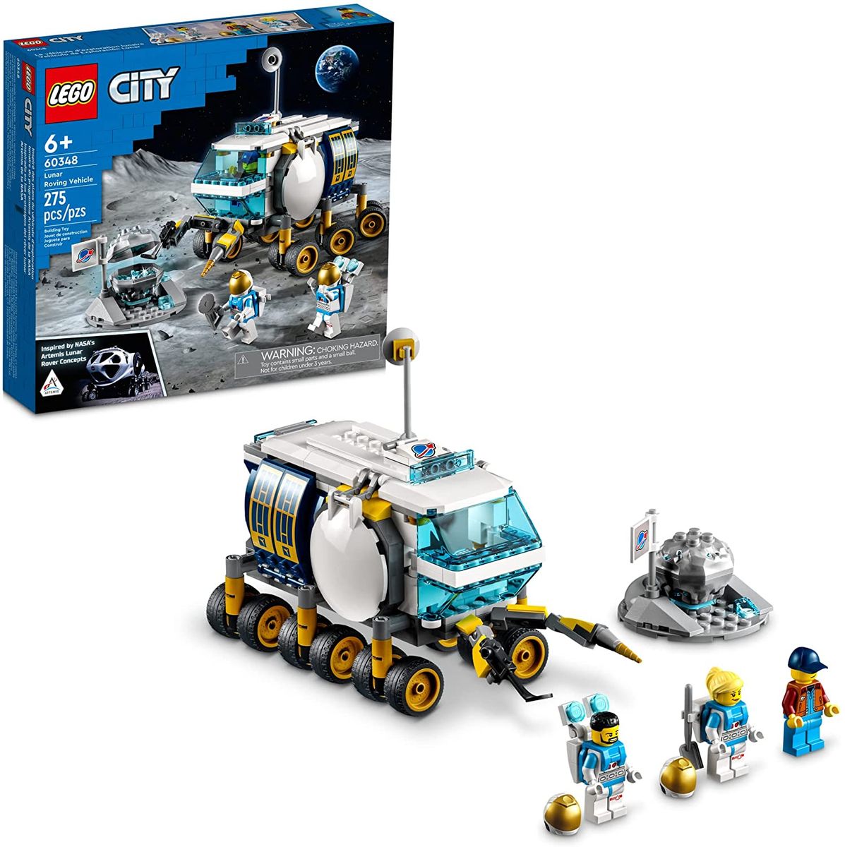 City Lunar Roving Vehicle 60348 Building Kit; (275 Pieces)