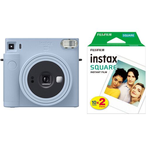 INSTAX SQUARE SQ1 Instant Film Camera WithFilm(Glacier Blue)