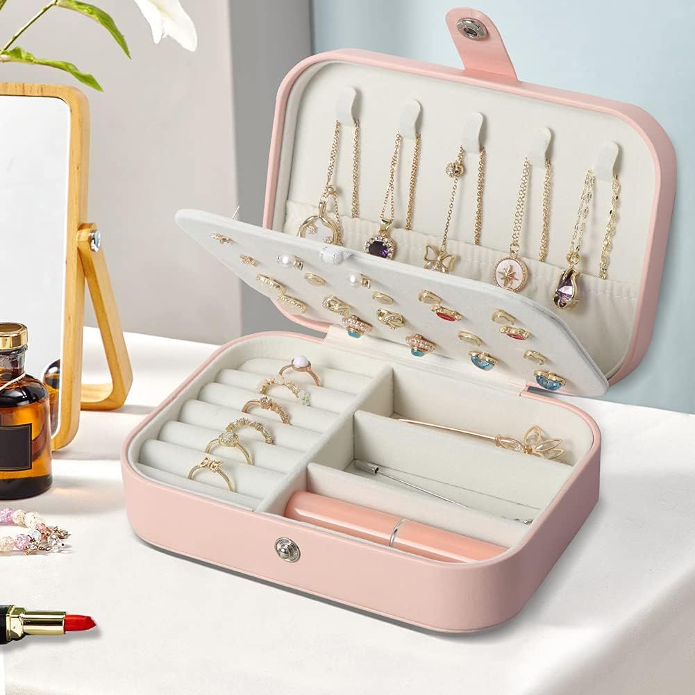 Jewelry Box Jewelry Organizer Jewelry Holder Case-Pink