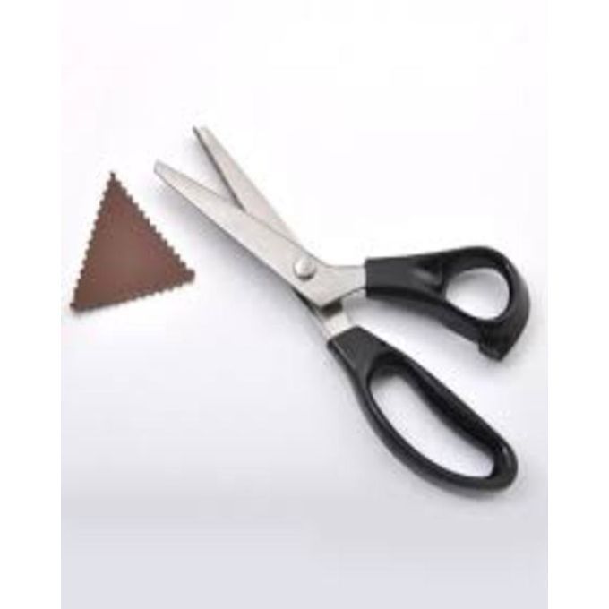 Stainless Steel Scissors - Black Plastic Handle